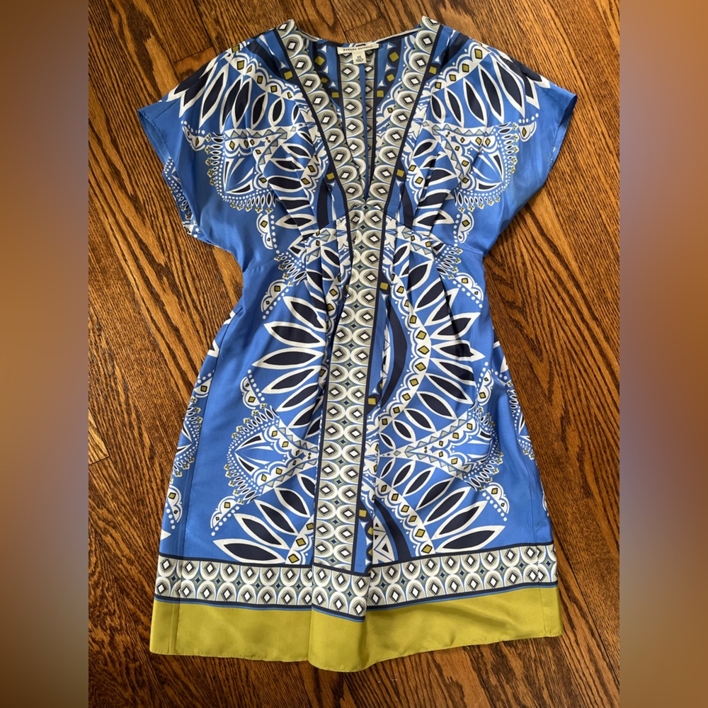 Banana Republic Silk Geometric Mini Dress XS